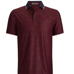 G/Fore Men's Large Fingerprint Tech Pique Polo MSRP $120